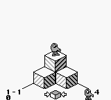 Q-bert for Game Boy (USA, Europe) In game screenshot